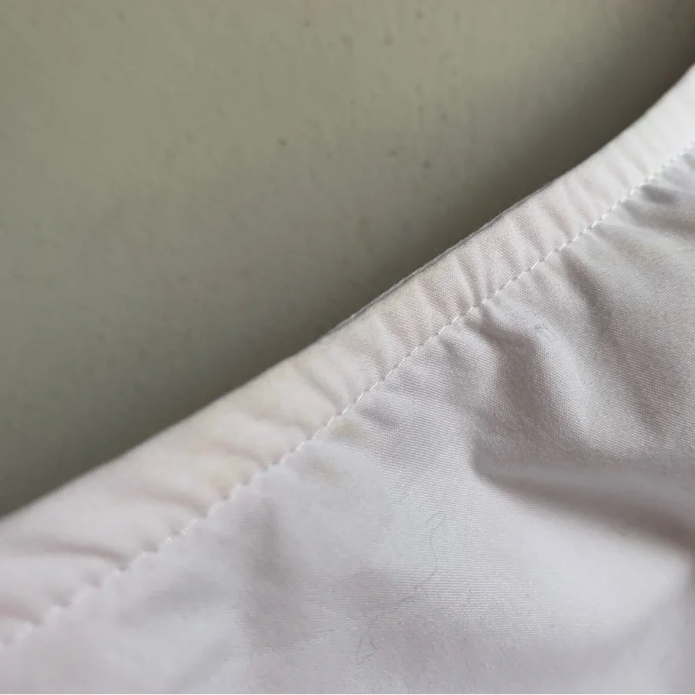 J Crew Size 10 White Cropped Fitted Puff Sleeve Blouse Top  Smocked Back NWT - Picture 9 of 17